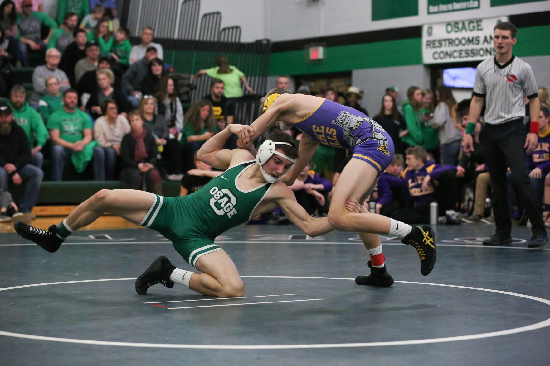 Osage wrestling vs. LM 10